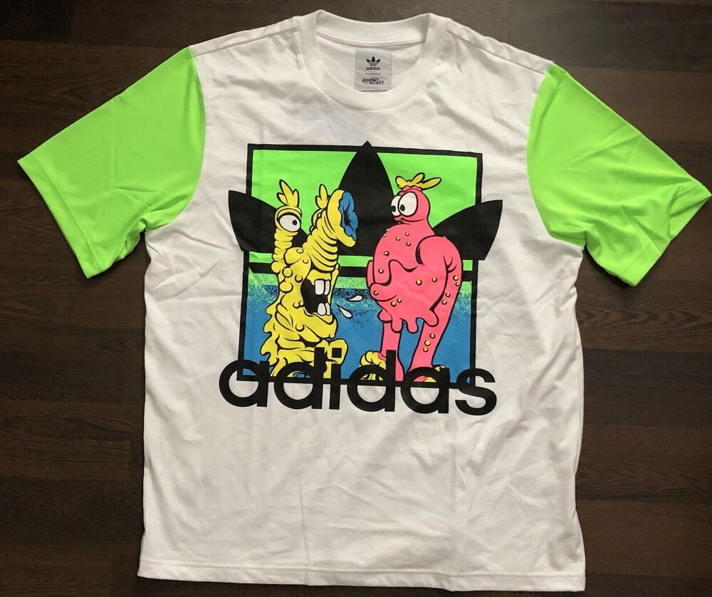 Adidas X by Jeremy Scott JS TEE Graphic Print AmbroideredT-Shirt, M, H53371